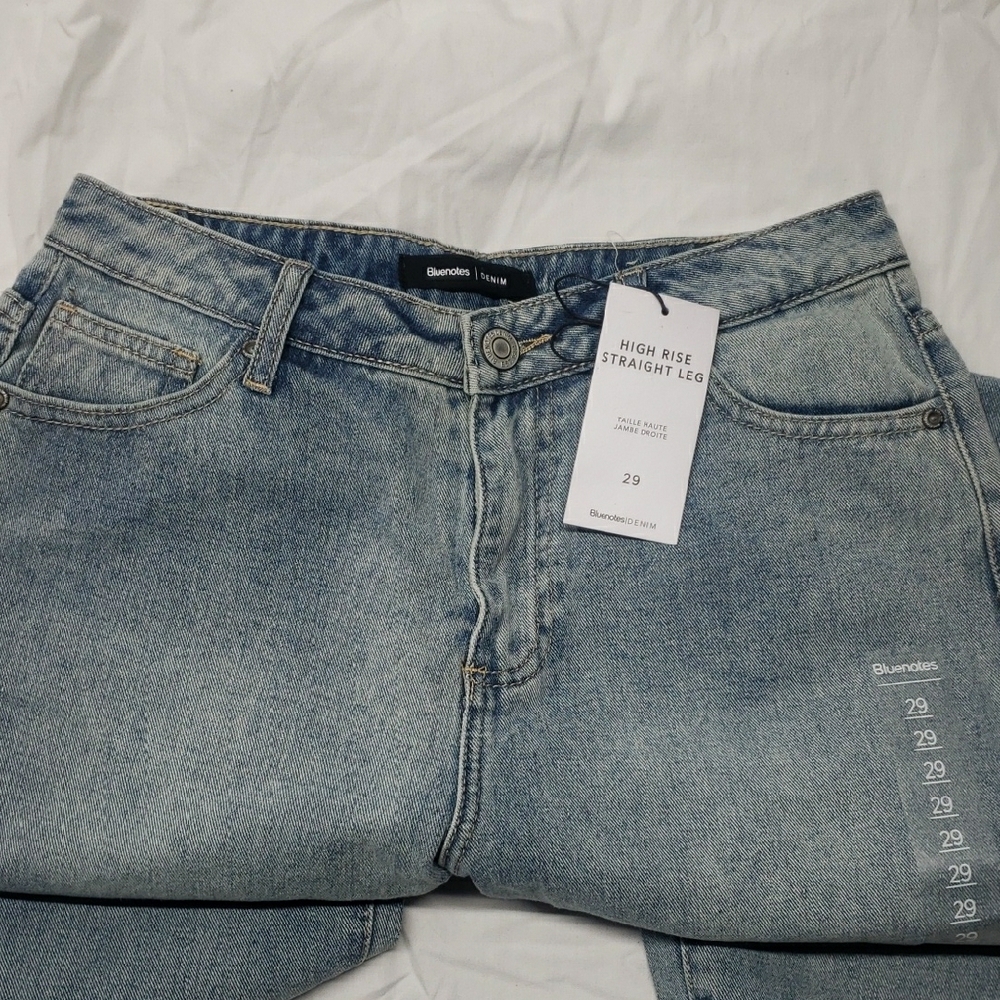 Bluenotes High Rise Blue Jeans with Vintage Wash